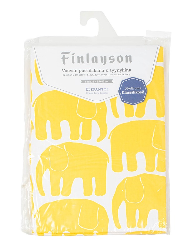 FINLAYSON Elefantti vauvan pussilakana ja tyynyliina - Designsuosikit - 10105463850 - 0