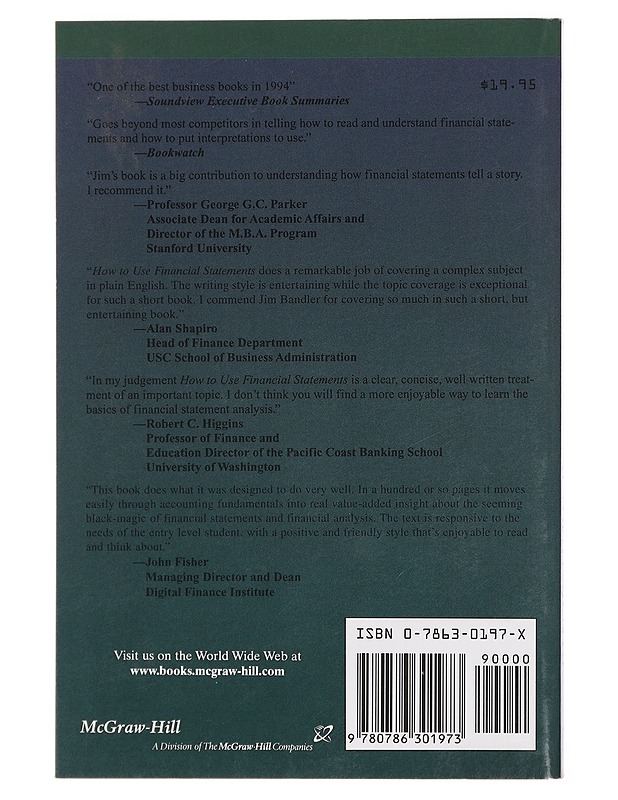 How to use financial statements: a guide to understanding the numbers - James Bandler - Tietokirjat ja oppaat - 10105463877 - 1