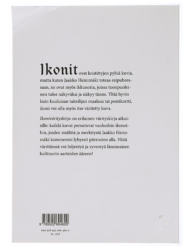 Ikonivärityskirja - Heinimäki, Toivo ja Jaakko - Harrastekirjat - 10105463885 - 1
