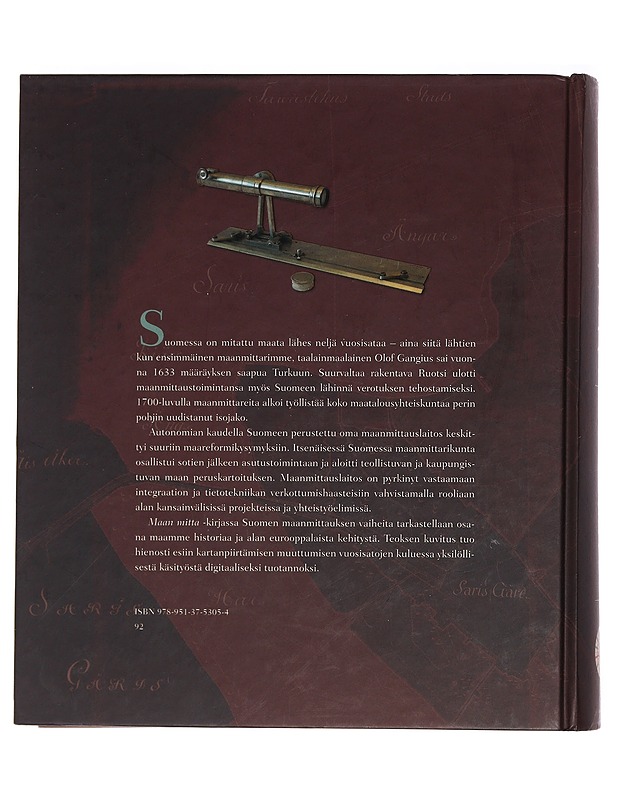 Maan mitta : maanmittauksen historia Suomessa 1633-2008 - Huhtamies, Mikko - Historiakirjat - 10105463950 - 1