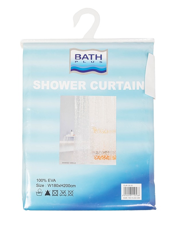 BATH PLUS Shining Circle suihkuverho, 180x200 cm - Verhot ja kapat - 10105463980 - 0