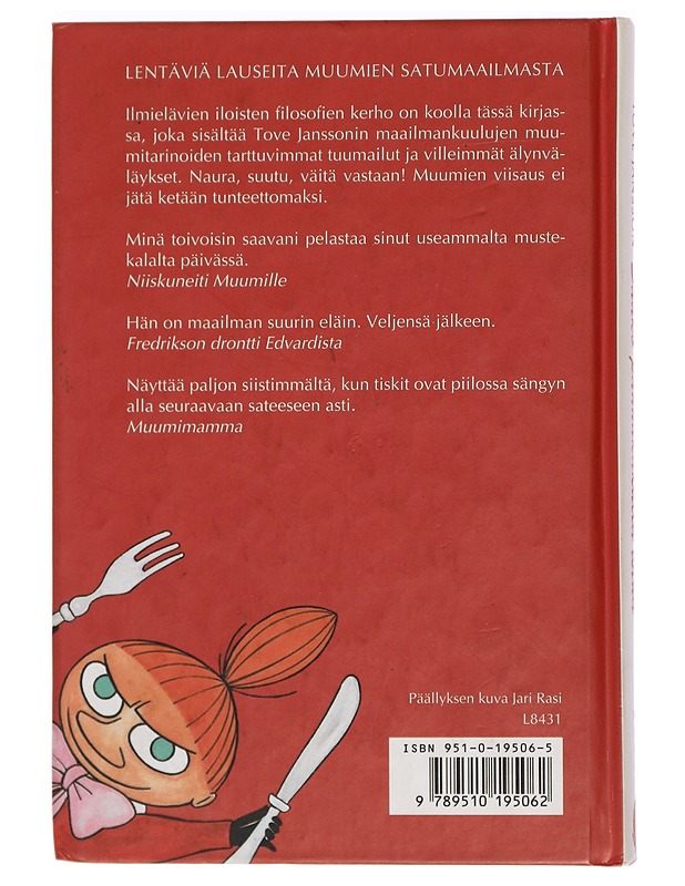 Saako pannukakulla istua : Muumilaakson mietekirja - Jansson, Tove - Lastenkirjat - 10105464008 - 1