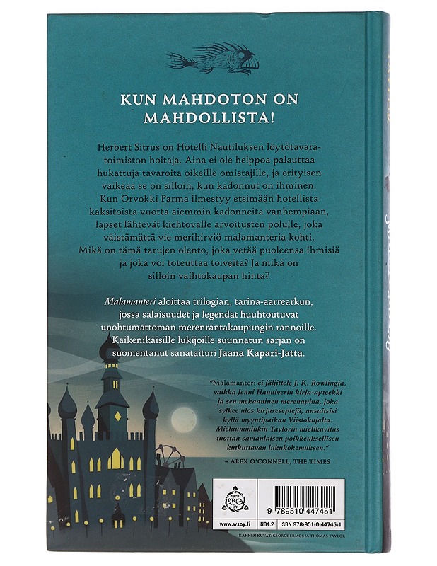 Malamanteri - Taylor, Thomas - Fantasia- ja scifi - 10105464018 - 1