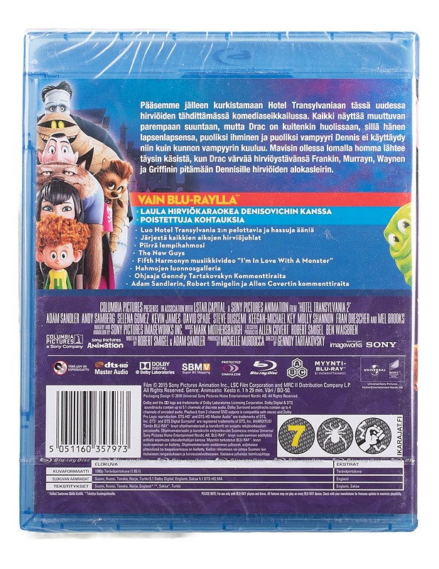 Hotel Transylvania 2 - Blu-ray - Blu-ray-levyt - 10105464026 - 1