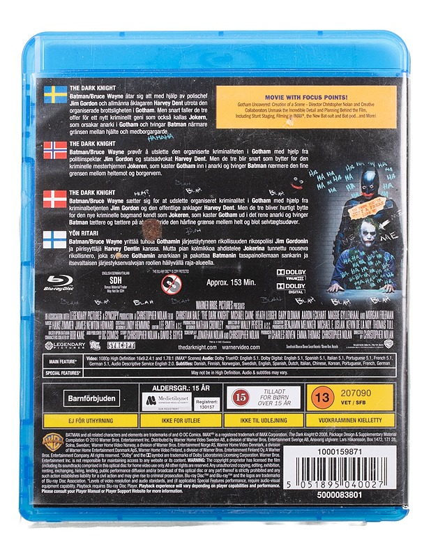 The Dark Knight - Blu-ray - Blu-ray-levyt - 10105464072 - 1