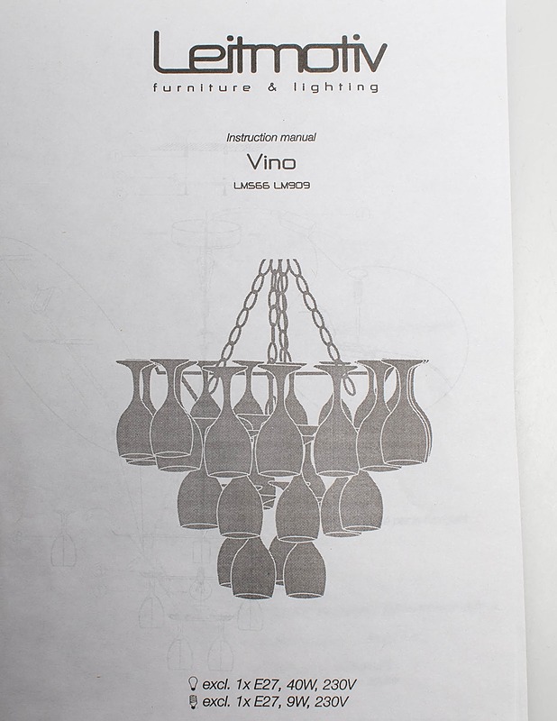LEITMOTIV Vino LM566-110V viinilasikattokruunu - Valaisimet - 10105464102 - 1