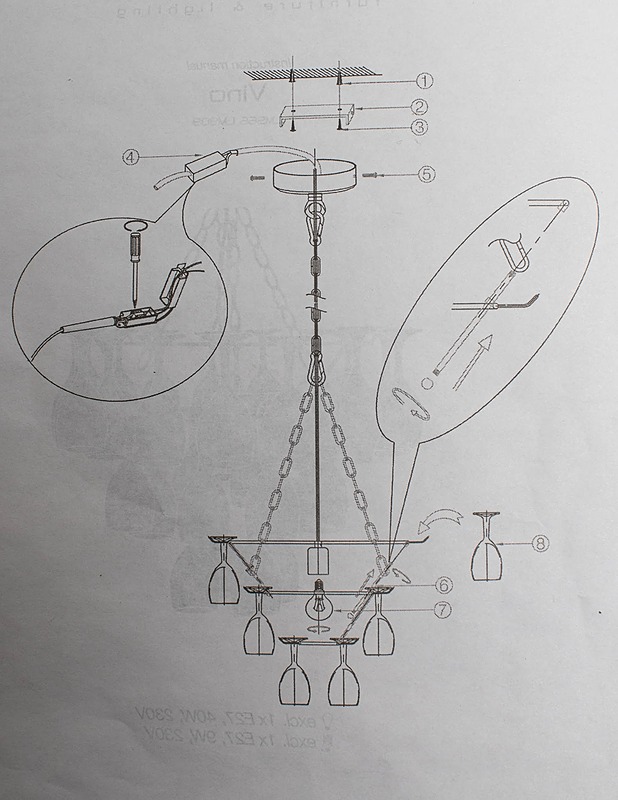 LEITMOTIV Vino LM566-110V viinilasikattokruunu - Valaisimet - 10105464102 - 4