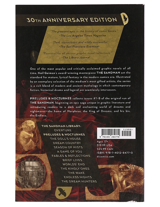 The Sandman / Volume I Preludes & nocturnes - Gaiman, Neil - Sarjakuvat - 10105464145 - 1