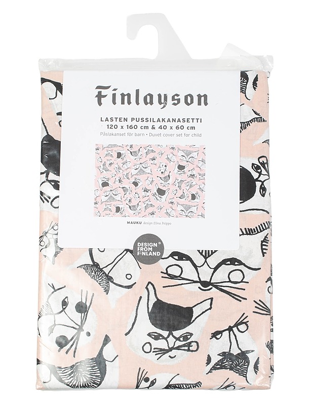 FINLAYSON Mauku lasten pussilakanasetti, 120x160 cm - Designsuosikit - 10105464178 - 0