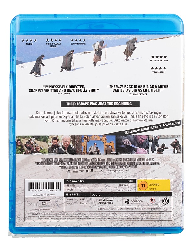 The Way Back - Blu-ray - Blu-ray-levyt - 10105464201 - 1