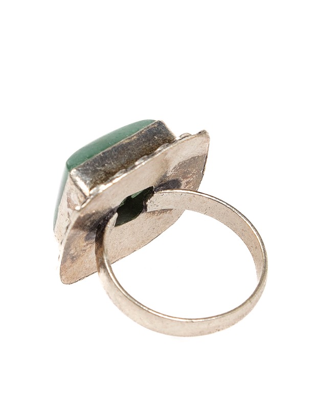 Vintage sormus vihreällä kivellä - Korut - 10105464242 - 1