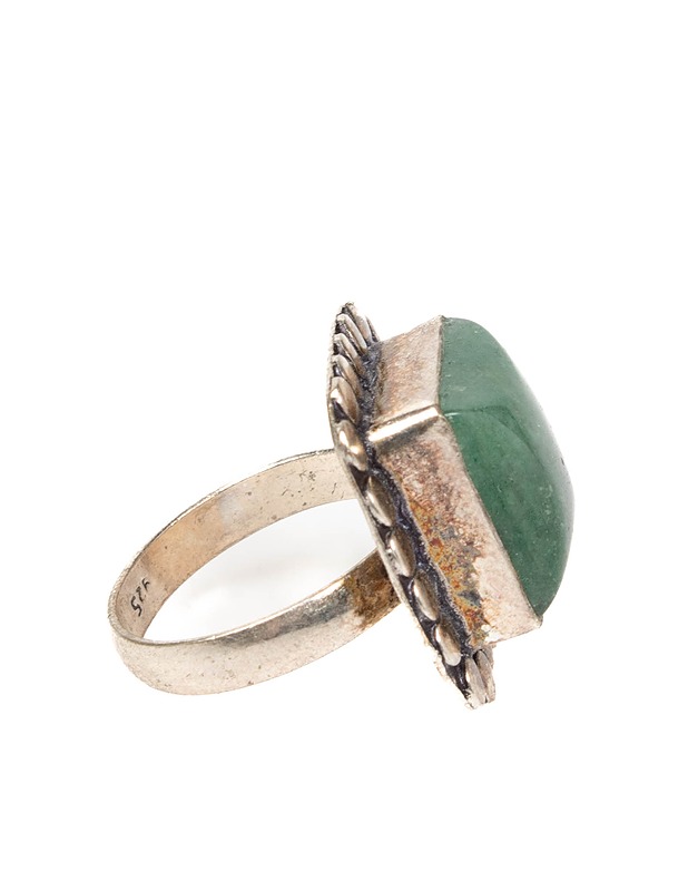Vintage sormus vihreällä kivellä - Korut - 10105464242 - 2