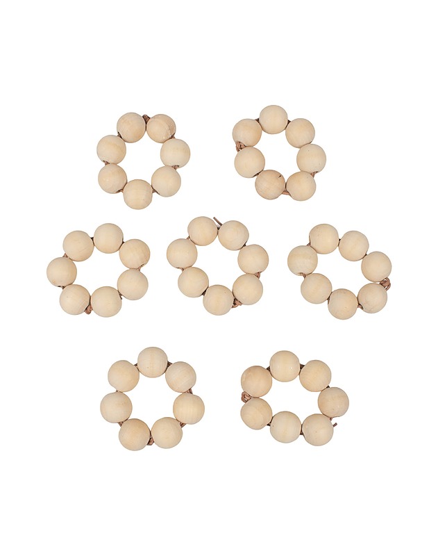 Puinen lautasliinarengas, 7 kpl - Tarjoiluastiat - 10105464265 - 1