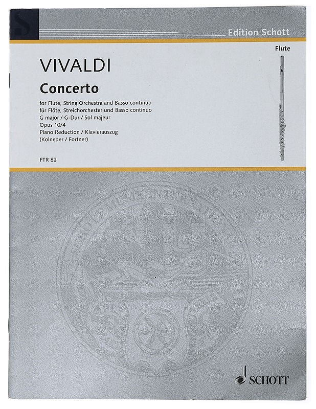 Vivaldi : Concerto for Flute, String Orchestra and Basso continuo - Musiikki- ja elokuvakirjat - 10105464283 - 0