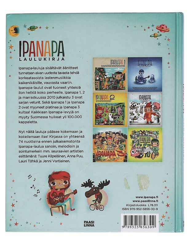 Ipanapa laulukirja - Töyrylä, Juha - Lastenkirjat - 10105464308 - 1