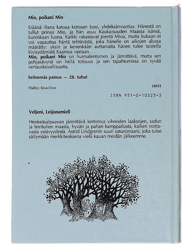Mio, poikani Mio - Lindgren, Astrid - Lastenkirjat - 10105464313 - 1