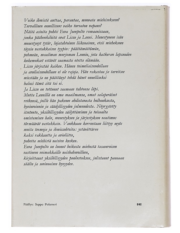 Halusit tai et - Joenpelto, Eeva - Romaanit ja novellit - 10105464326 - 1