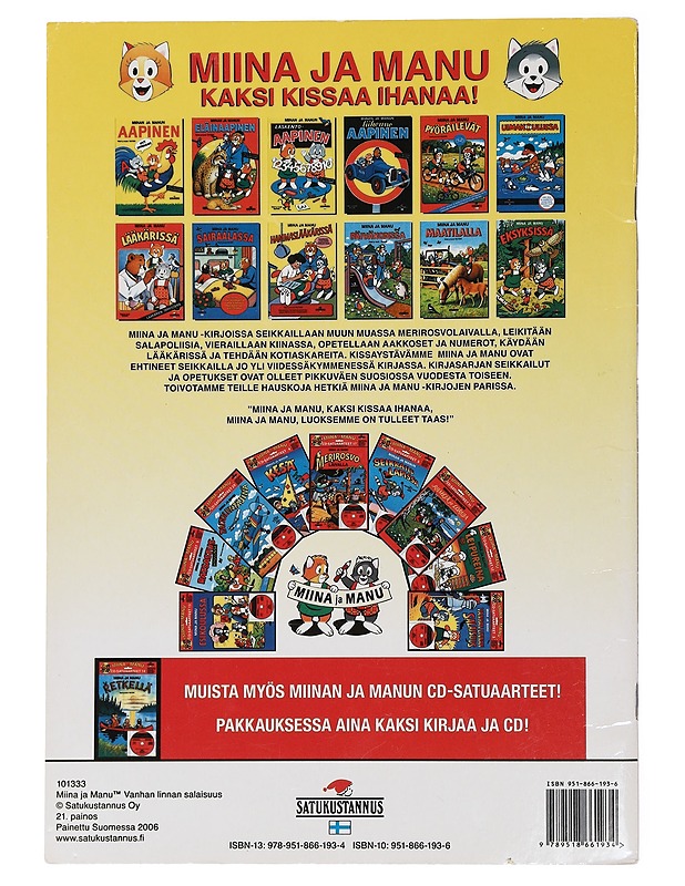 Miina ja Manu : vanhan linnan salaisuus - Teutori - Lastenkirjat - 10105464351 - 1