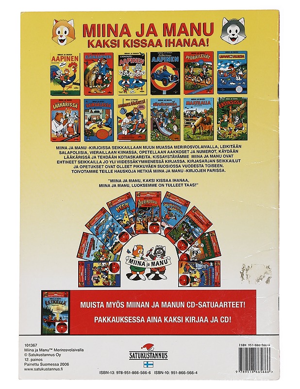 Miina ja Manu merirosvolaivalla ; Miina ja Manu Santa Parkissa - Teutori - Lastenkirjat - 10105464357 - 1