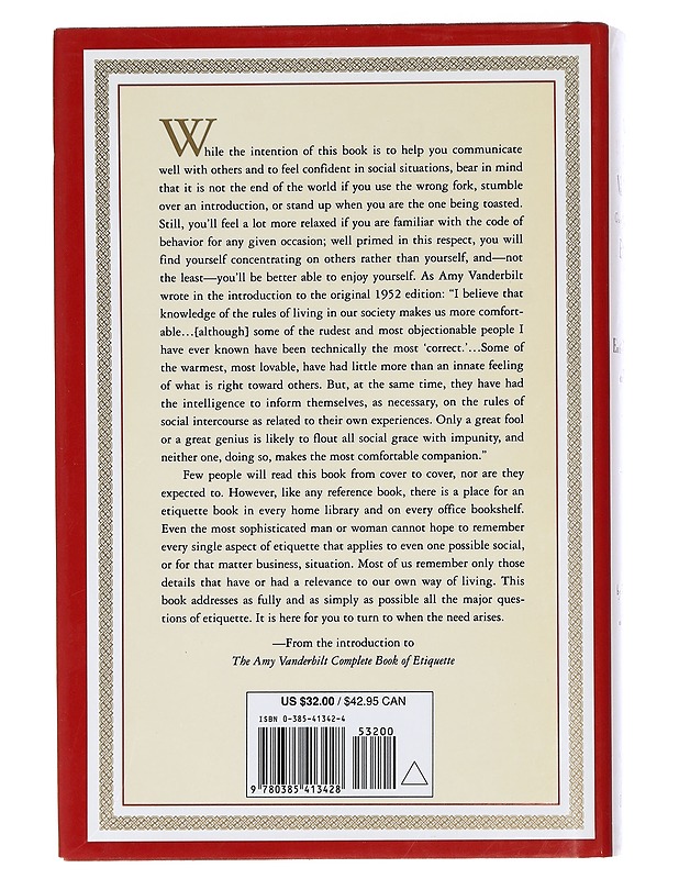The Amy Vanderbilt Complete Book of  Etiquette - Entirely Rewritten and Updated - Tuckerman, Nancy - Tietokirjat ja oppaat - 10105464375 - 1
