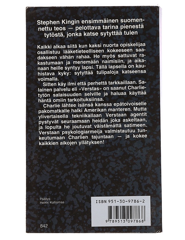 Tulisilmä - King, Stephen - Romaanit ja novellit - 10105464378 - 1