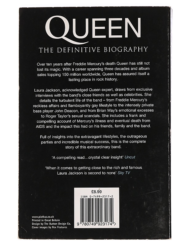 Queen The Definitive Biography - Jackson, Laura - Elämäkerrat ja muistelmat - 10105464416 - 1
