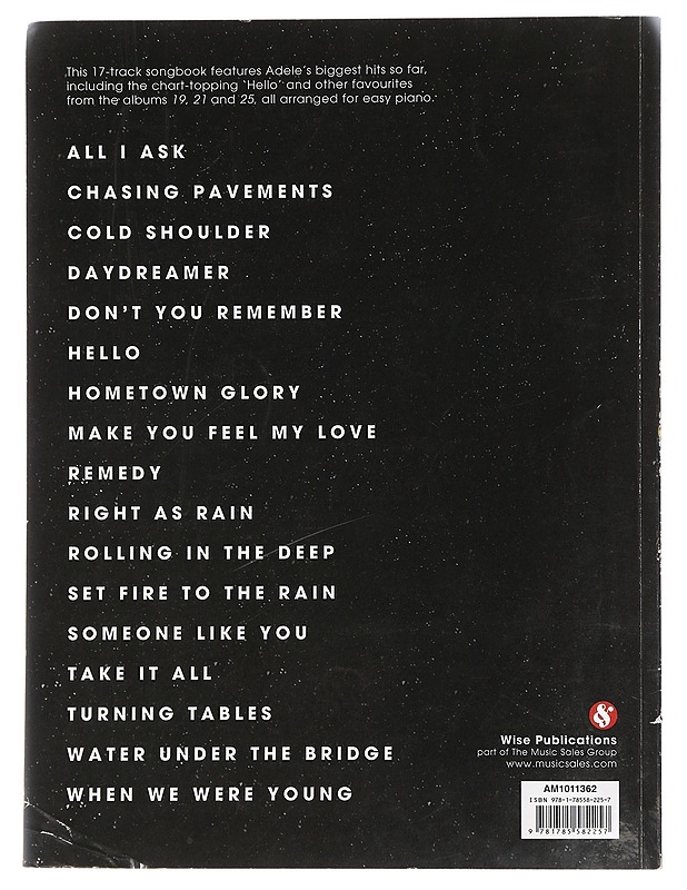 Best of Adele 17 hit songs arranged for easy piano - Adele - Tietokirjat ja oppaat - 10105464472 - 1
