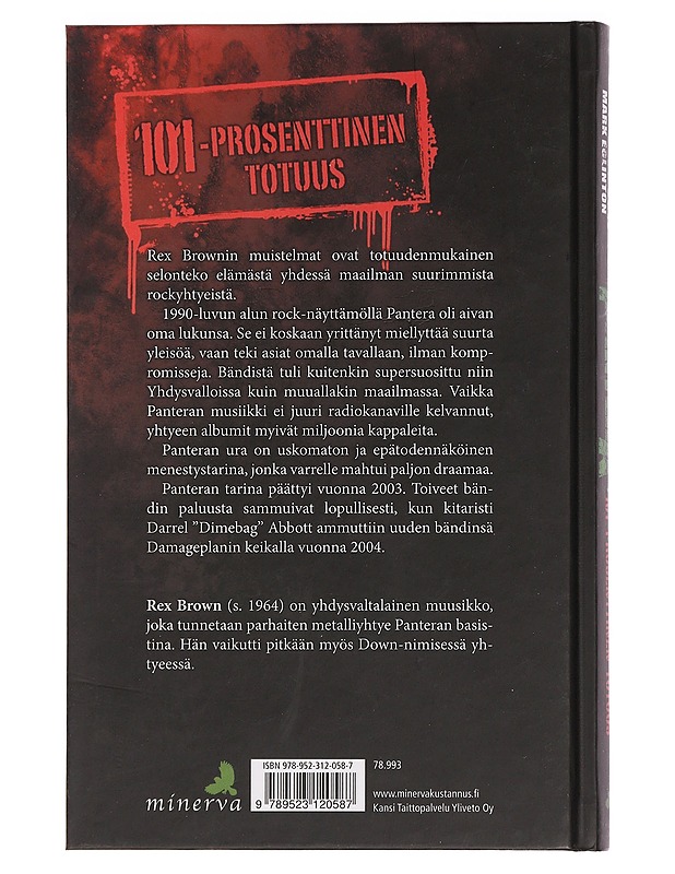 Pantera : 101 prosenttinen totuus - Brown, Rex - Elämäkerrat ja muistelmat - 10105464480 - 1