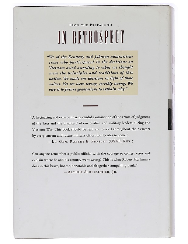 In Retrospect: the tragedy and lessons of Vietnam - Robert S. McNamara - Historiakirjat - 10105464506 - 1