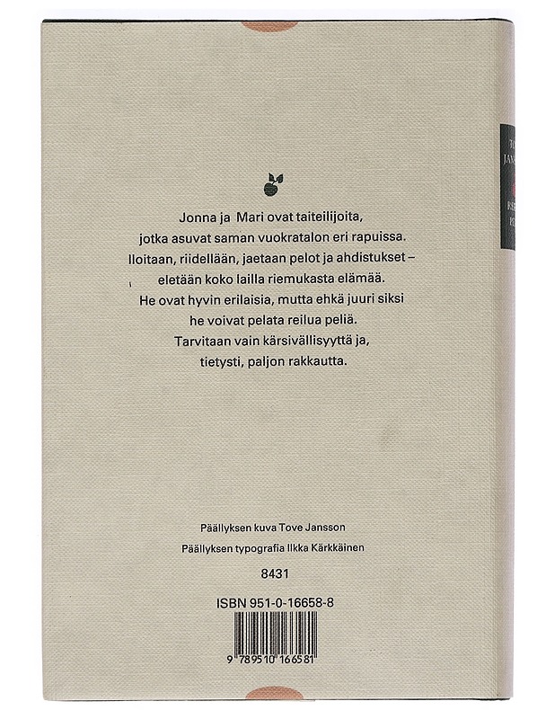 Reilua peliä - Jansson, Tove - Romaanit ja novellit - 10105464514 - 1