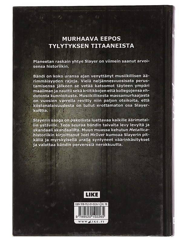 Slayer - McIver, Joel - Musiikki- ja elokuvakirjat - 10105464553 - 1