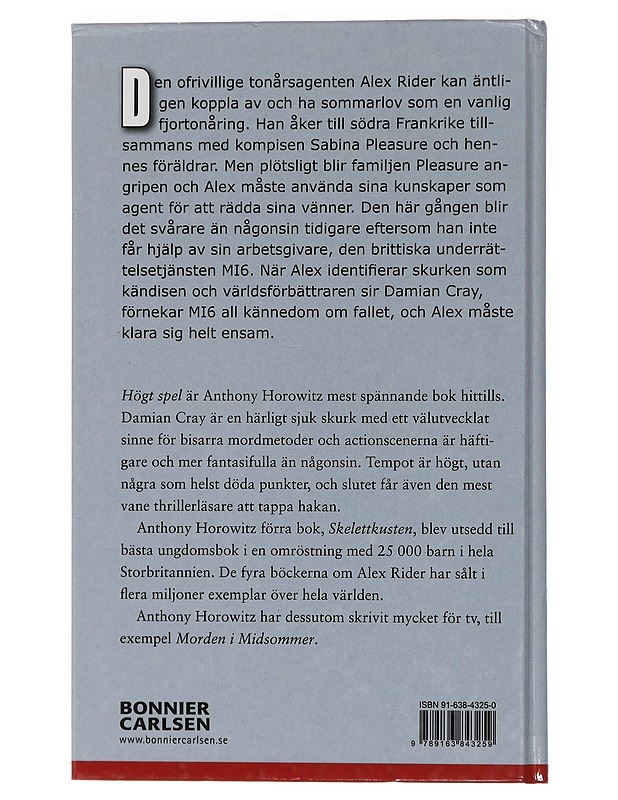 Högt spel - Horowitz, Anthony - Jännitys ja dekkarit - 10105464566 - 1