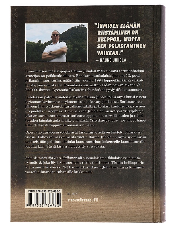 Operaatio Turkoosin taistelija - Kari Kallonen - Elämäkerrat ja muistelmat - 10105464583 - 1