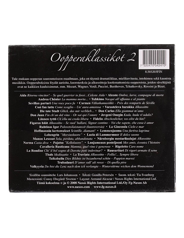 Oopperaklassikot 2 - CD - CD-levyt - 10105464635 - 1