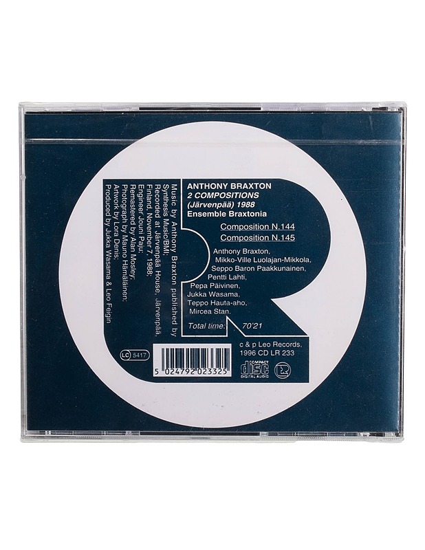 Ensemble Braxtonia: Anthony Braxton 2 Compositions (Järvenpää) 1988 - CD - CD-levyt - 10105464670 - 1