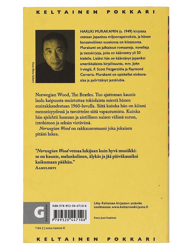 Norwegian wood - Murakami, Haruki - Romaanit ja novellit - 10105464701 - 1