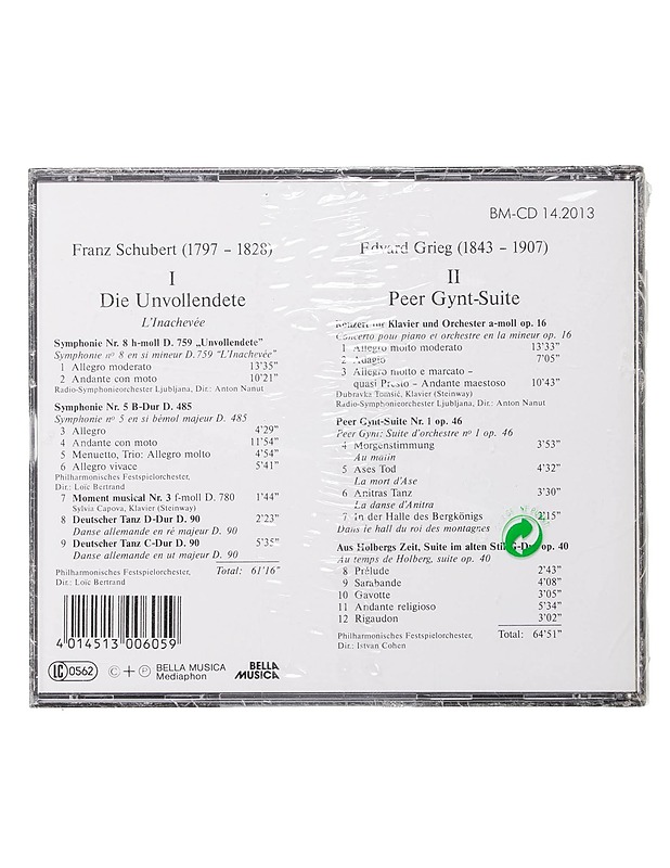 Die Unvollendete / Peer Gynt-Suite - CD - CD-levyt - 10105464717 - 1