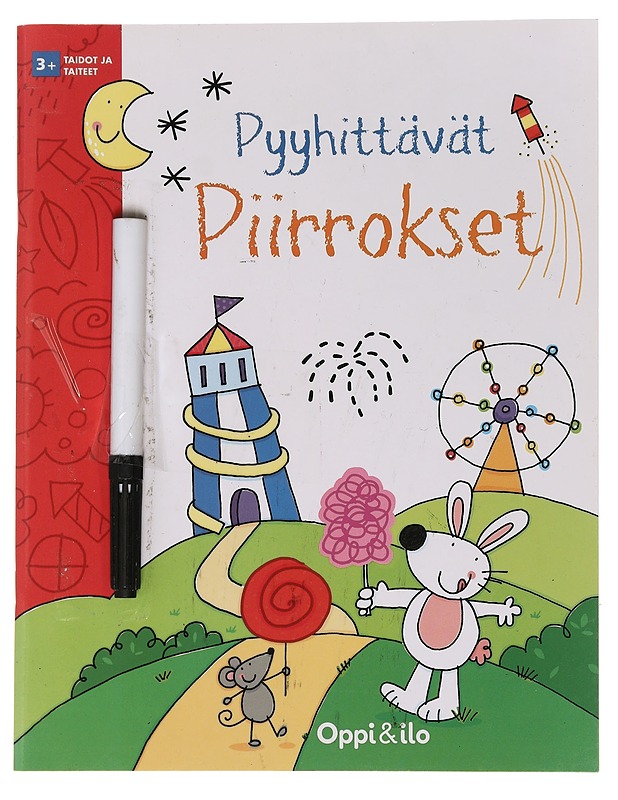 Pyyhittävät Piirrokset -puuhakirja 3+ : Riemukasta piirrospuuhaa - Sanoma Pro - Lastenkirjat - 10105464770 - 0