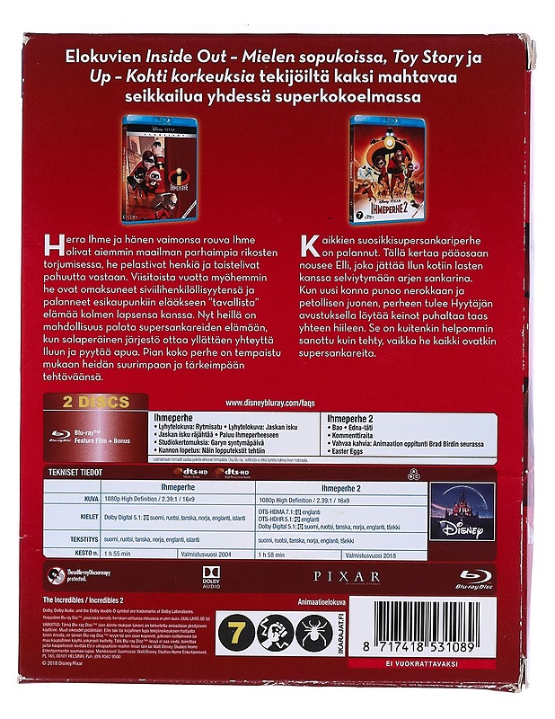 Ihmeperhe: Kaksi Elokuvaa - Blu-Ray - DVD-elokuvat - 10105464771 - 1