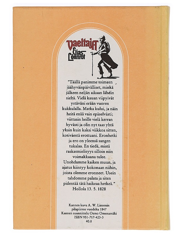 Vaeltaja : muistelmia jalkamatkalta Hämeestä, Savosta ja Karjalasta 1828 - Elias Lönnrot - Elämäkerrat ja muistelmat - 10105464841 - 1