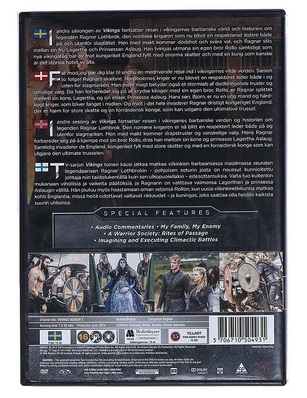 Vikings Season 2 - DVD - DVD-elokuvat - 10105464875 - 1