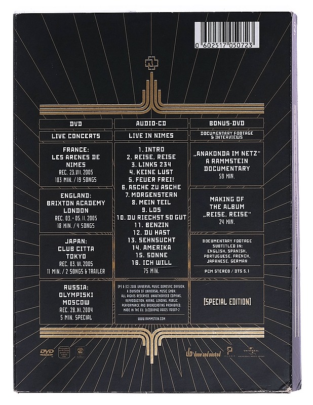 Ramnnstein - Volkerball - DVD/CD - CD-levyt - 10105464933 - 1