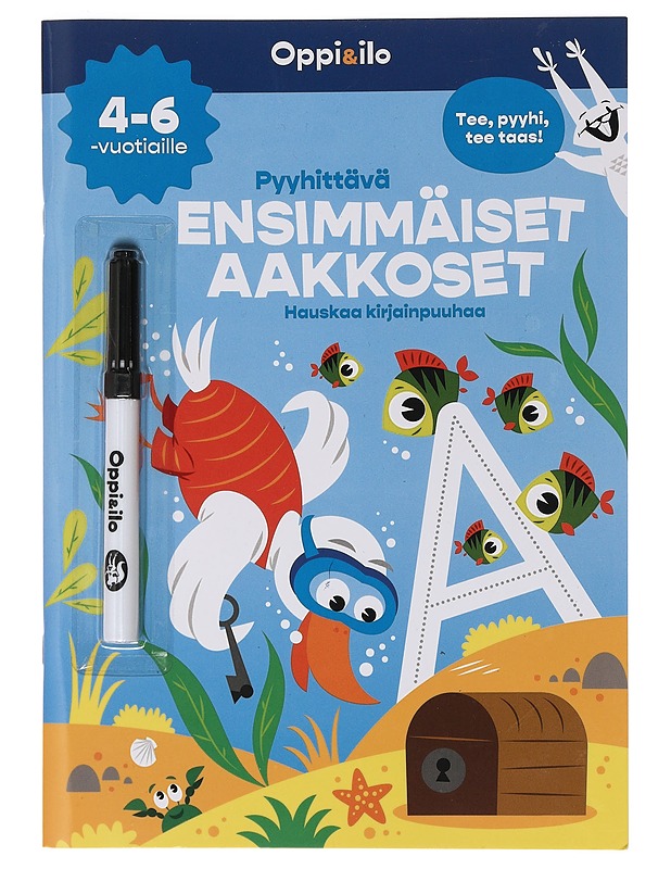 Oppi&ilo : Pyyhittävä Ensimmäiset aakkoset - Lastenkirjat - 10105464970 - 0