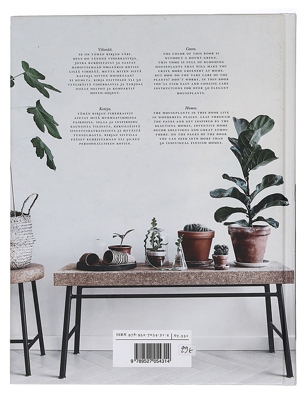 Green home book : inspiring book of plants, easy care tips & green homes = inspiraatiota, helppoja hoito-ohjeita ja kauniita vihreitä koteja - Vento, Susanna - Tietokirjat ja oppaat - 10105464996 - 1