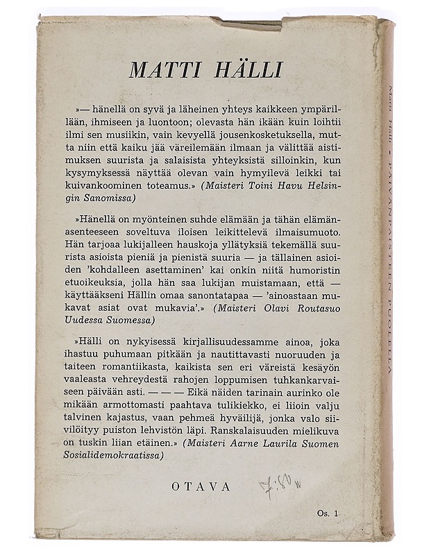 Päivänpaisteen puolella - Matti Hälli - Romaanit ja novellit - 10105465018 - 1