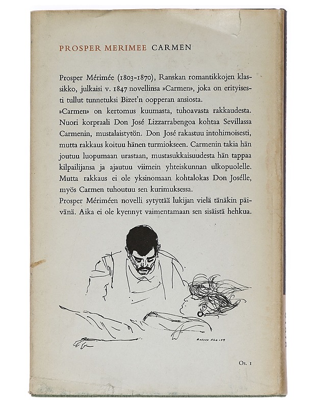 PROSPER MERIMEE - Carmen KERTOMUS  - Kaunokirjallisuus - 10105465046 - 1