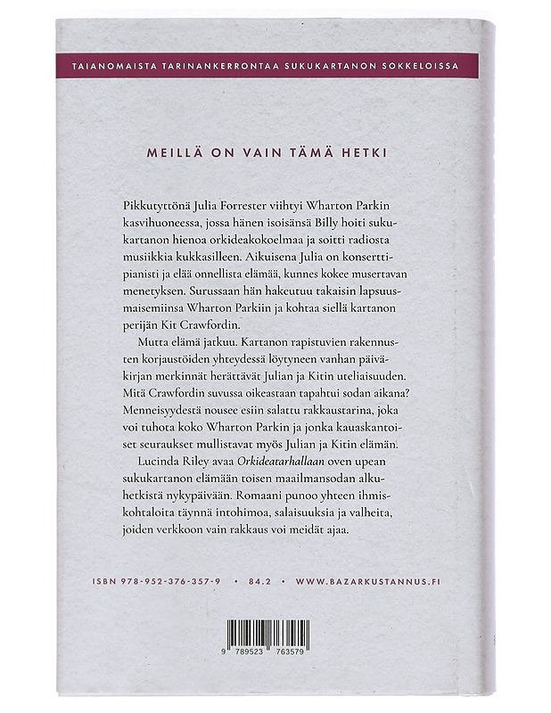 Orkideatarha - Riley, Lucinda - Kirja lahjaksi - 10105465064 - 1