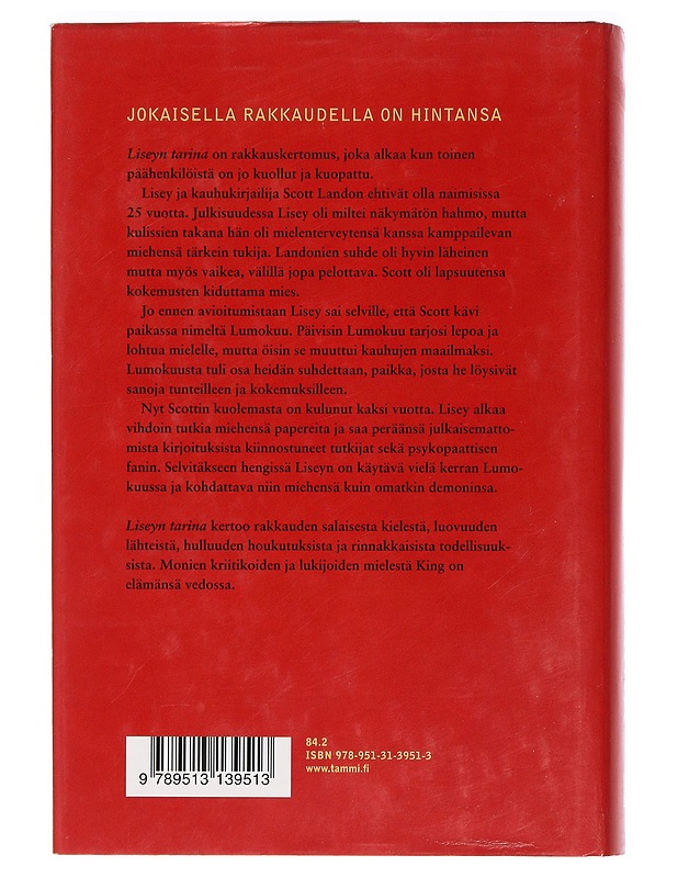 Liseyn tarina - King, Stephen - Jännitys ja dekkarit - 10105465109 - 1