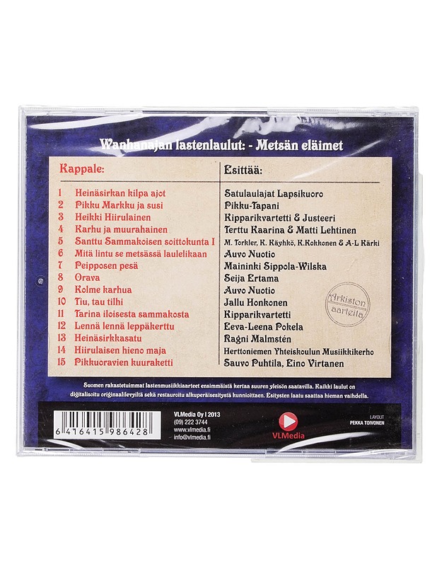 Metsän eläimet - Wanhanajan lastenlaulut - CD - CD-levyt - 10105465131 - 1