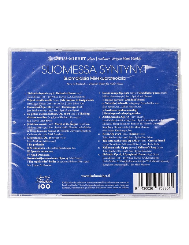 Laulu-Miehet: Suomessa syntynyt - CD - CD-levyt - 10105465177 - 1